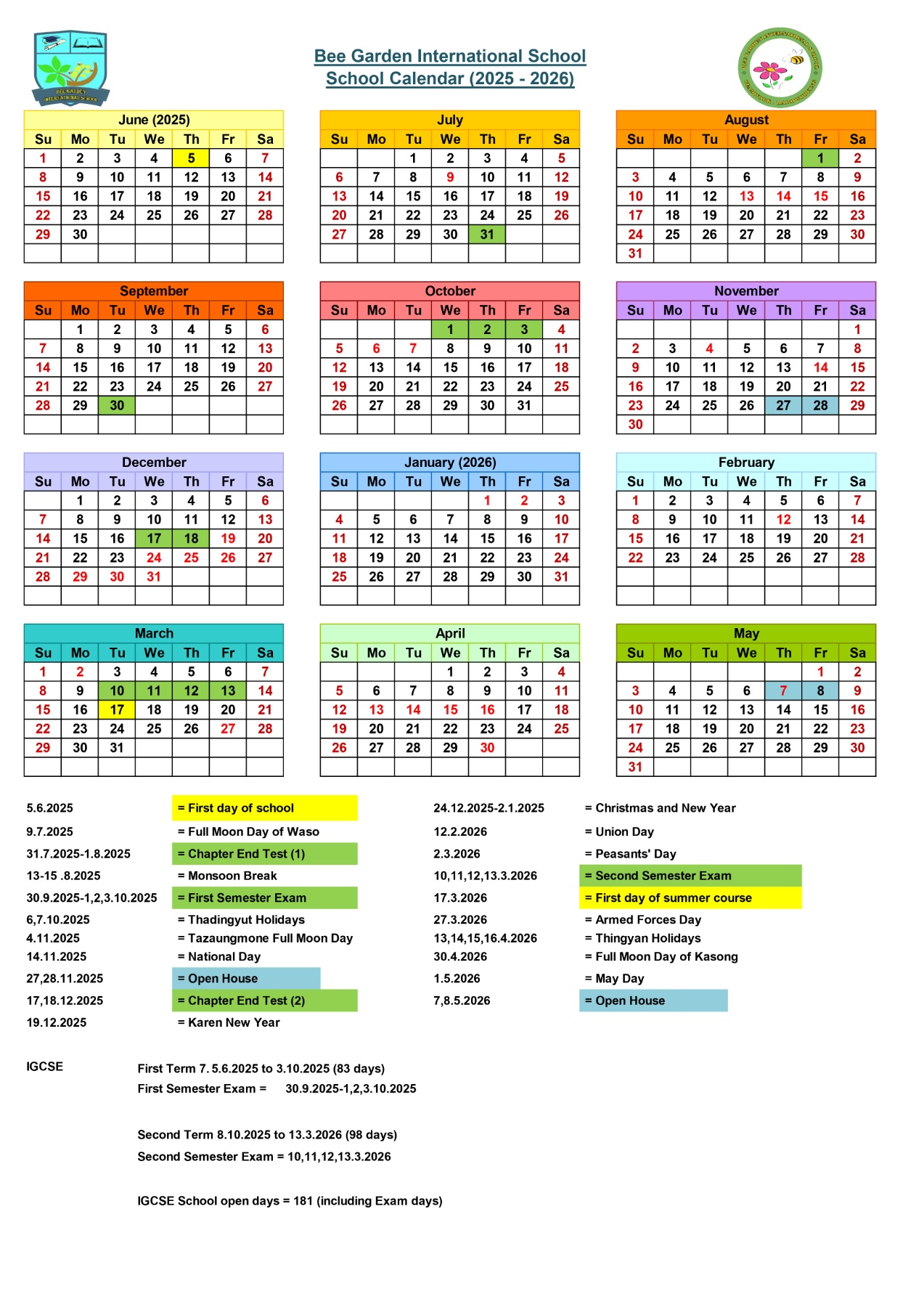 2025 Calendar